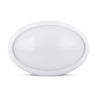 V-TAC - VT-8016 12W Plafon Owalny / IP54 / Barwa:6400K / Obudowa: Biała - 5053