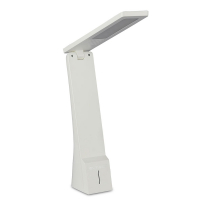 V-TAC -  4W Lampka biurkowa / Barwa 3w1 / Biały + Srebrny - 7098