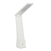 V-TAC - VT-1014 4W Lampka biurkowa / Barwa 3w1 / Biały + Złoty - 7099