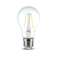 V-TAC - VT-1885 4W A60 Żarówka LED Filament / Barwa: 6400K / Trzonek:E27 - 7120