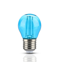 V-TAC - VT-2132 2W G45 Żarówka LED Filament / Niebieski / Trzonek:E27 - 7412
