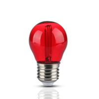 V-TAC - VT-2132 2W G45 Żarówka LED Filament / Czerwony / Trzonek:E27 - 7413