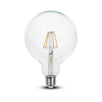 V-TAC - VT-2147 6W Żarówka LED G125 Filament / Barwa:6400K / Trzonek:E27 - 7427