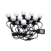 V-TAC - VT-70510 0.5W Girlanda LED / Długość: 5mb / Ilość żarówek: 10x0,5 / Barwa:3000K / Zasilanie:24V - 7436