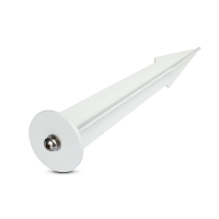 V-TAC - VT-855 Uchwyt wbijany SPIKE / Obudowa:Biały / Wymiary:60 x 265 - 7537