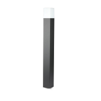 V-TAC - VT-7615 Słupek ogrodowy 800 mm GU10 / Kształt: Kwadrat / Obudowa: Czarny / IP54 - 7565