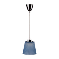 V-TAC -  7W Lampa wisząca / Barwa:4000K / Klosz: Niebieski / Chrom - 8506