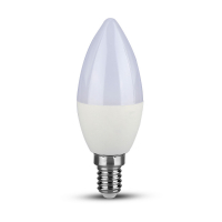 V-TAC -  5.5W Żarówka LED C35 / Chip SAMSUNG / Barwa:3000K / Trzonek:E14 / Ściemniana - 20045