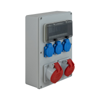 ELEKTROPLAST OPATÓWEK - ROZDZIELNIA BUDOWLANA GNIAZDA 1x16A/5P+1x32A/5P + 3xGS RB-1632 - 65.1632