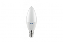 GTV - ŹRÓDŁO ŚWIATŁA LED E14 C37 8W 700LM 4000K ŚWIECZKA - LD-SMNDC37-80