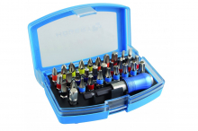 HOGERT - ZESTAW KOŃCÓWEK ŚRUBOKRĘTOWYCH, 1/4", STAL S2, 32 SZT. - HT1S400