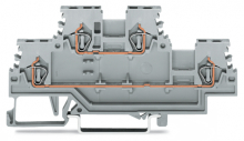 WAGO - ZŁĄCZKA DWUPIĘTROWA 1.5MM2 SZARA - 279-501