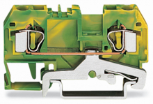 WAGO - ZŁĄCZKA PE 2-PRZEWODOWA 4 MM2 ŻÓŁTO-ZIELONA. - 281-907