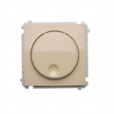 KONTAKT SIMON - Ściemniacz naciskowo-obrotowy (moduł), 20–500 W, 230V~; beż - BMS9T.01/12