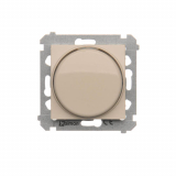 KONTAKT SIMON - Ściemniacz naciskowo-obrotowy (moduł) 20–500 W; kremowy - DS9T.01/41