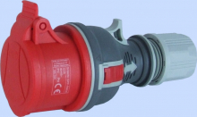 ELEKTROMET DZIERŻONIÓW - GNIAZDO PRZENOŚNE PROSTE GPP 16A 3P+Z 400V CZERWONY  - 921871