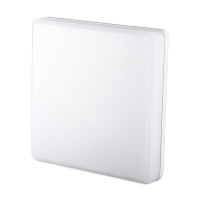 V-TAC -  15W Plafon LED / IP44 / Chip Samsung / Barwa:6500K / Klosz PC / Kwadrat - 13919