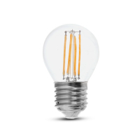 V-TAC -  6W G45 Filament / Klosz Transparentny/ Barwa:6400K / Trzonek: E27 / Skuteczność: 130lm/W - 2853