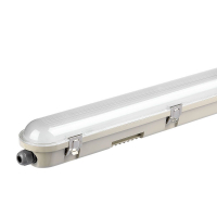 V-TAC - VT-150148 48W Lampa hermetyczna 150CM / Chip Samsung / Klosz Transparentny / Klipsy: stal nierdzewny / Barwa:6400K - 20212