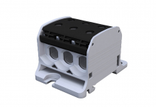 SIMET - ZŁĄCZKA SZYNOWA GWINTOWA STB 50-3 AL/CU 87360 SIMBLOCK CZARNY - 81003007