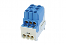 SIMET - BLOK ROZDZIELCZY DYSTRYBUCYJNY SDB 100 AL/CU 80010 SIMBLOCK NIEBIESKI| - 81601003