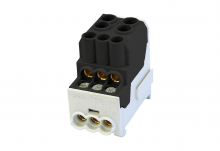 SIMET - BLOK ROZDZIELCZY DYSTRYBUCYJNY SDB 100 AL/CU 80010 SIMBLOCK CZARNY - 81601007