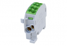 SIMET - BLOK ROZDZIELCZY ODGAŁĘŹNY SCB 25 AL/CU 80110 SIMBLOCK ZIELONY - 81501005