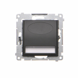 KONTAKT SIMON - Oprawa oświetleniowa LED, 230 V AC, 1.1 W, białe zimne 5900 K; czarny - DOSA.01/49