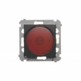 KONTAKT SIMON - Sygnalizator świetlny LED – światło czerwone (moduł) 230V~; czarny - DSS2.01/49