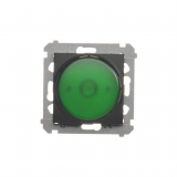 KONTAKT SIMON - Sygnalizator świetlny LED – światło zielone (moduł) 230V~; czarny - DSS3.01/49