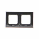 KONTAKT SIMON - RAMKA PODWÓJNA PREMIUM DO PUSZEK KARTON-GIPS IP20 / IP44; CZARNY SIMON 54 PREMIUM - DRK2/49