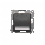 KONTAKT SIMON - Oprawa oświetleniowa LED, 14 V DC, 0.42 W, białe ciepłe 3100 K; czarny !Wymagany zasilacz 14V - DOS14.01/49