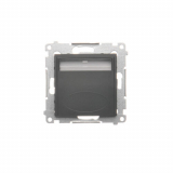 KONTAKT SIMON - Oprawa oświetleniowa LED, 14 V DC, 0.56 W, białe zimne 5900 K; czarny !Wymagany zasilacz 14V - DOS14A.01/49