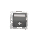 KONTAKT SIMON - Oprawa oświetleniowa LED z czujnikiem ruchu, 230 V AC, 1.4 W, białe ciepłe 3100 K; czarny - DOSC.01/49