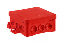 SIMET - PUSZKA NATYNK 85X40X85 NS6 BEZHALOGENOWA IP54 UV CZERWONY FASTBOX&HOOK - 35346101