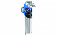 HOGERT - KLUCZE TORX EKSTRA DŁUGIE, KPL 9 CZ - HT1W818