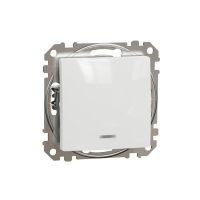 SCHNEIDER ELECTRIC - ŁĄCZNIK POJEDYNCZY Z PODŚWIETLENIEM BIAŁY SEDNA DESIGN - SDD111101L