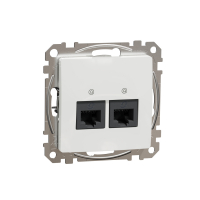 SCHNEIDER ELECTRIC - GNIAZDO KOMPUTEROWE PODWÓJNE 2XRJ45 KAT.5E UTP BIAŁY SEDNA DESIGN - SDD111452