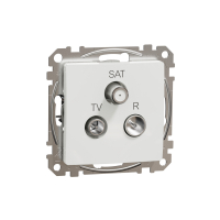 SCHNEIDER ELECTRIC - GNIAZDO ANTENOWE R/TV/SAT KOŃCOWE 4DB BIAŁE SEDNA DESIGN - SDD111481