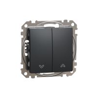 SCHNEIDER ELECTRIC - ŁĄCZNIK ŻALUZJOWY 10AX CZARNY ANTRACYT SEDNA DESIGN - SDD114104