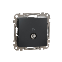 SCHNEIDER ELECTRIC - GNIAZDO ANTENOWE TV KOŃCOWE 4dB CZARNY ANTRACYT SEDNA DESIGN - SDD114471