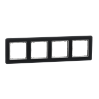 SCHNEIDER ELECTRIC - Ramka 4-krotna, szkło przydymione Sedna Elements - SDD362804