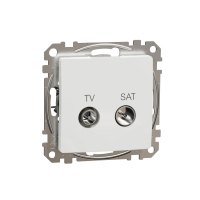 SCHNEIDER ELECTRIC - Sedna Design, Gniazdo TV/SAT końcowe (4dB), białe - SDD111471S