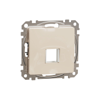 SCHNEIDER ELECTRIC - Sedna Design, Płytka centralna do wkładów Keystone (HDMI, VGA, RJ45, RJ11), beżowy - SDD112421