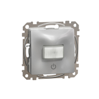 SCHNEIDER ELECTRIC - Sedna Design, Czujnik ruchu z łącznikiem, srebrne aluminium - SDD113504