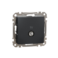 SCHNEIDER ELECTRIC - GNIAZDO ANTENOWE TV PRZELOTOWE 10DB CZARNY ANTRACYT SEDNA DESIGN - SDD114478