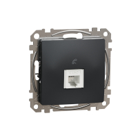 SCHNEIDER ELECTRIC - Sedna Design, Gniazdo telefoniczne RJ11, czarny antracyt - SDD114491