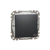 SCHNEIDER ELECTRIC - ŁĄCZNIK POJEDYNCZY IP44 CZARNY ANTRACYT SEDNA DESIGN - SDD214101