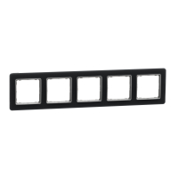SCHNEIDER ELECTRIC - Sedna Elements, Ramka 5-krotna, szkło przydymione - SDD362805