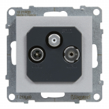 LEGRAND - GNIAZDO TV-R-SAT ZAKOŃCZENIOWE 10 DB ALUMINIUM SUNO - 721369